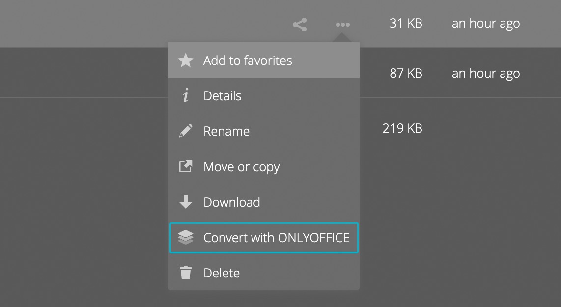 Convert with ONLYOFFICE.