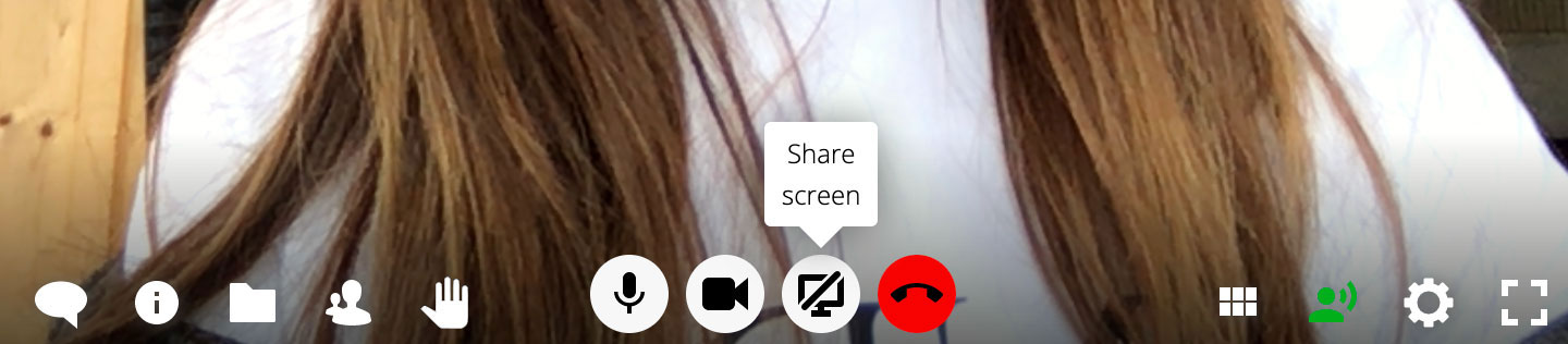 Screen sharing icon